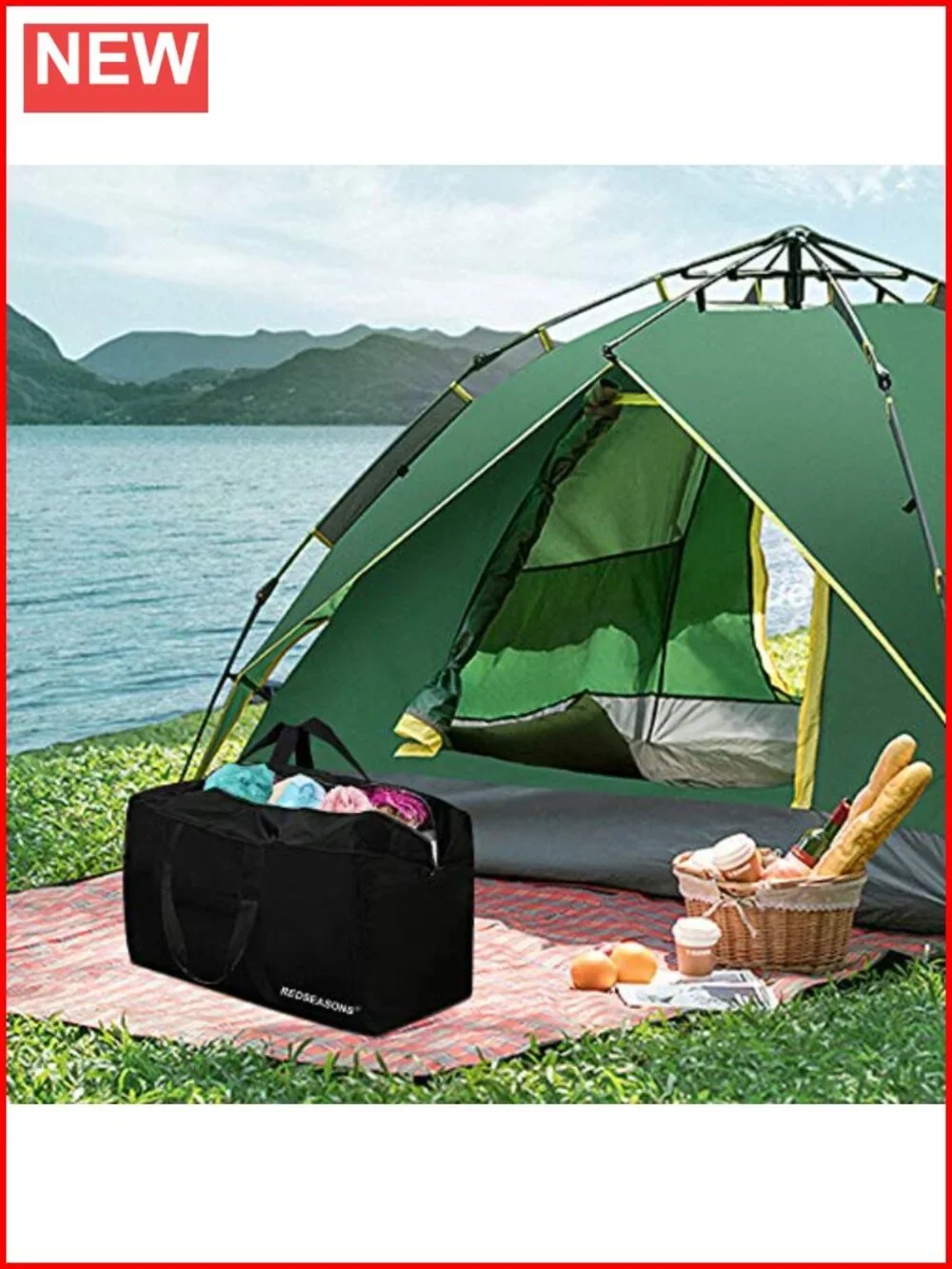 Extra Large 96L Travel Duffle Bag Lightweight Foldable Nylon